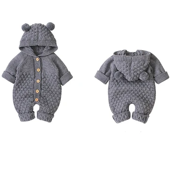 Newborn Baby Ear Hooded Knitted Romper Snowsuit Bodysuit Overalls for Toddlers Jumpsuit Kids Cute Toddler Clothes
Newborn Baby Ear Hooded Knitted Romper Snowsuit Bodysuit Overalls for Toddlers Jumpsuit Kids Cute Toddler Clothes
