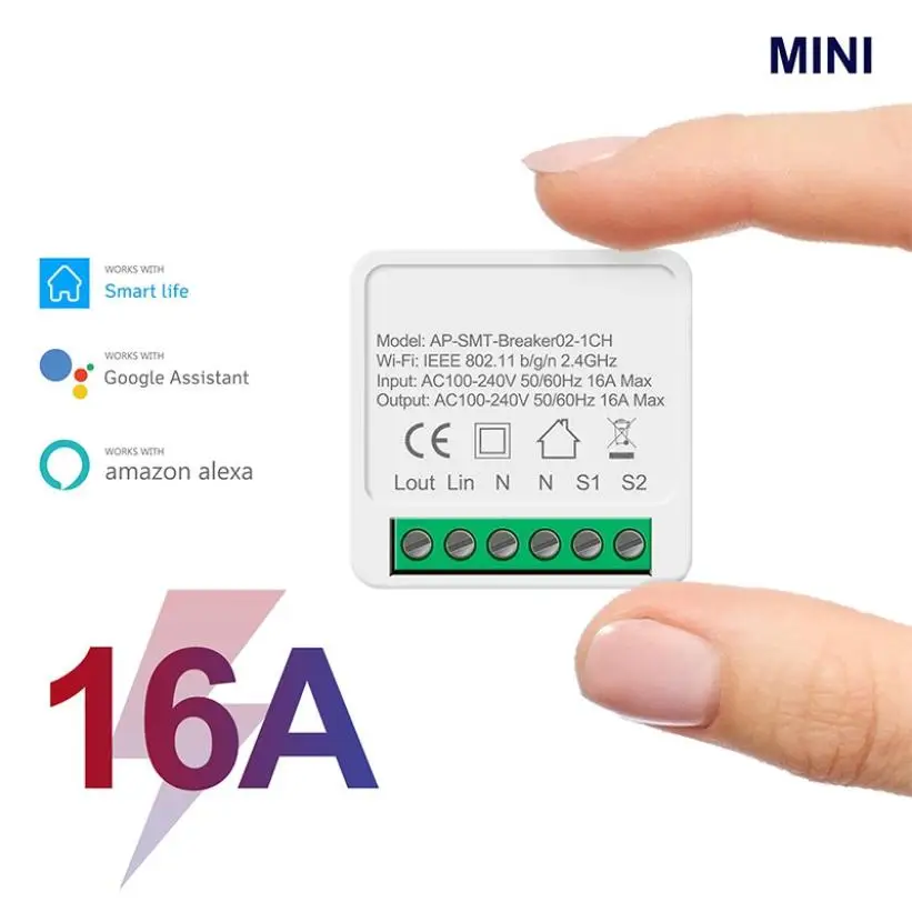 16A/10A Mini Smart Wifi DIY Switch Supports 2 Way Control Smart Home Universal Switch Smart Wif On-off Device Switch Modifier
16A/10A Mini Smart Wifi DIY Switch Supports 2 Way Control Smart Home Universal Switch Smart Wif On-off Device Switch Modifier