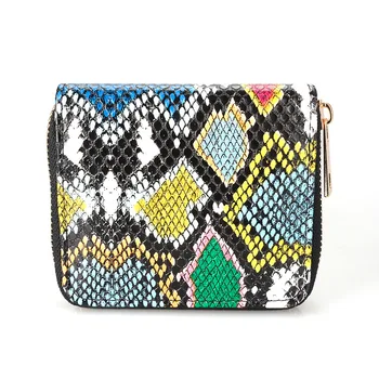 2020 spring and summer snake pattern wallet Ms. short paragraph multicolored fashion multi-card soft surface purse lady wallet s
2020 spring and summer snake pattern wallet Ms. short paragraph multicolored fashion multi-card soft surface purse lady wallet s