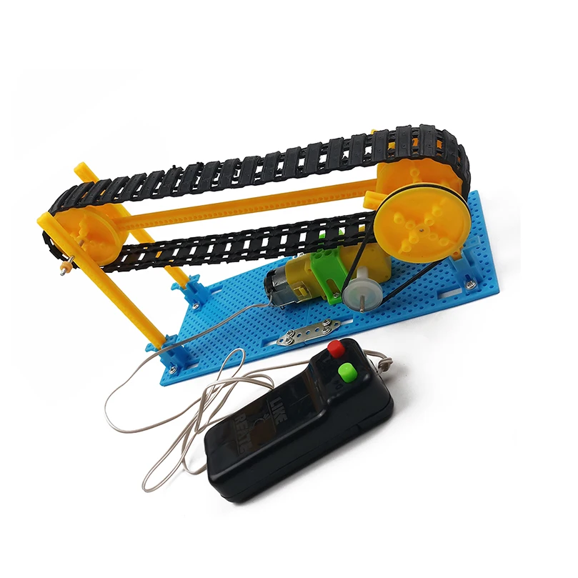 Wire Control Wooden Electric Conveyor Transporter Belt Model Steam DIY Toy Physics Science Education Toy Assembled Materials Kit
Wire Control Wooden Electric Conveyor Transporter Belt Model Steam DIY Toy Physics Science Education Toy Assembled Materials Kit
