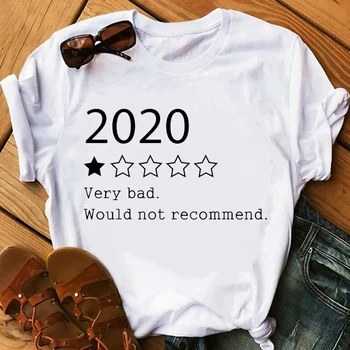 Letter Printed White T-shirt Women Very Bad 2020 Would Not Recommend T Shirt Short Sleeve Casual Harajuku Summer Top Tee Shirt
Letter Printed White T-shirt Women Very Bad 2020 Would Not Recommend T Shirt Short Sleeve Casual Harajuku Summer Top Tee Shirt