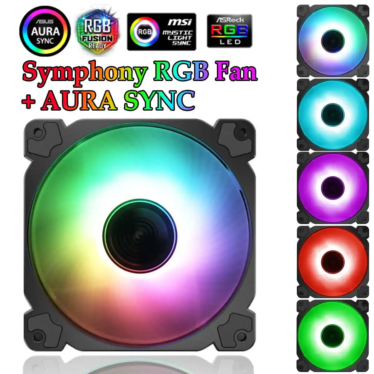 Computer PC Case Fan CPU AURA RGB Cooling Fan 12V 4pin Adjust 120mm AURA SYNC Computer Colorful Cooler Fans Heatsink
Computer PC Case Fan CPU AURA RGB Cooling Fan 12V 4pin Adjust 120mm AURA SYNC Computer Colorful Cooler Fans Heatsink