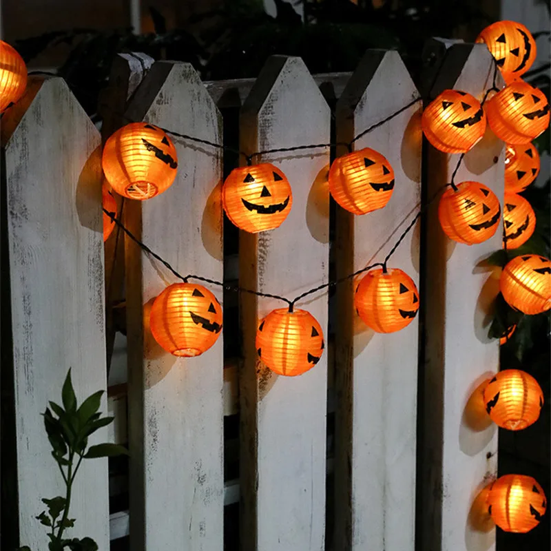 LED Halloween Light String Outdoor Waterproof Pumpkin Lantern Solar or Battery Power Courtyard Garden Garland Decor Warm White
LED Halloween Light String Outdoor Waterproof Pumpkin Lantern Solar or Battery Power Courtyard Garden Garland Decor Warm White