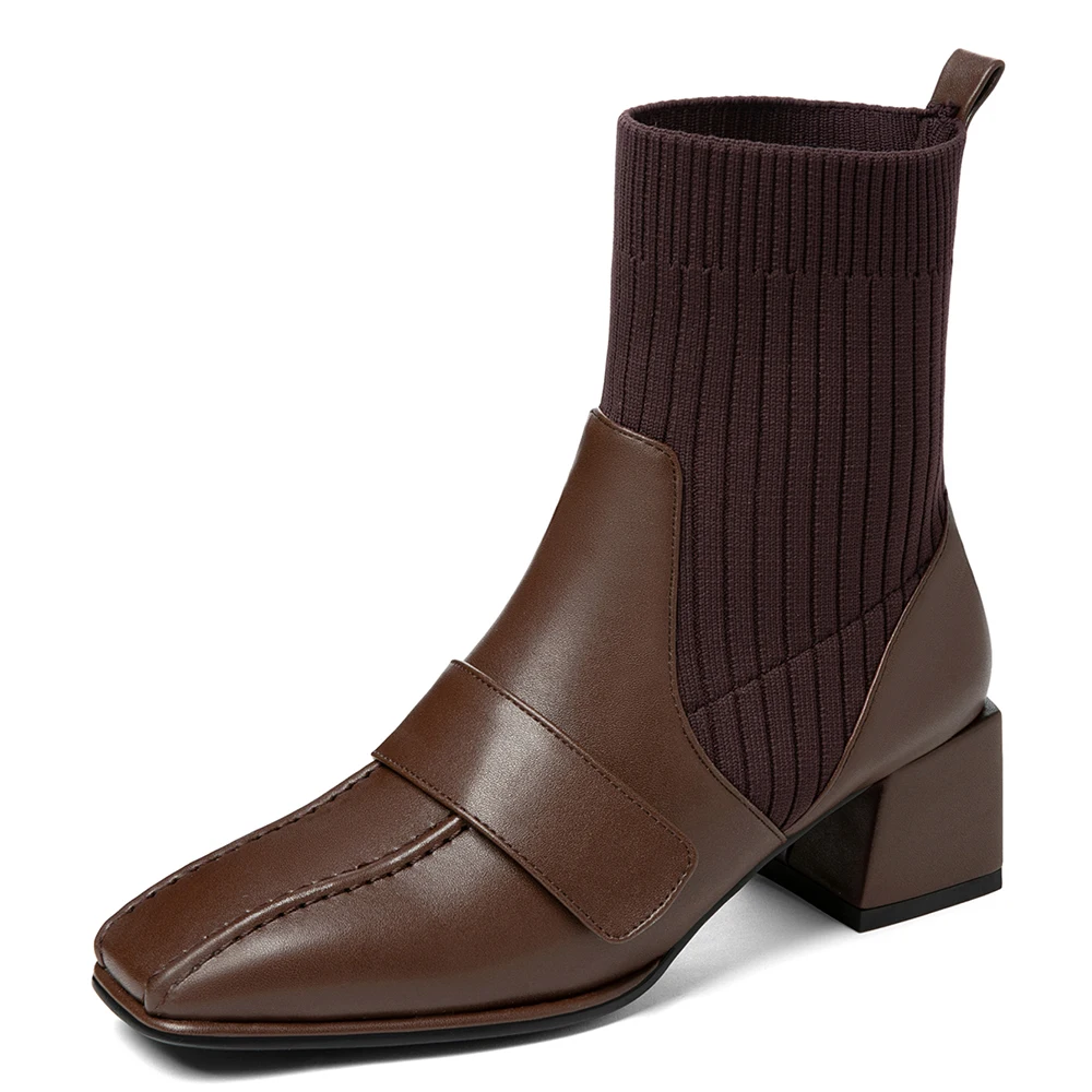 2020 Winter New Square Toe PU Stitching Knitted Wool Short Boots Thick Heel Stitching And Ankle Boots Fashion Socks Shoes
2020 Winter New Square Toe PU Stitching Knitted Wool Short Boots Thick Heel Stitching And Ankle Boots Fashion Socks Shoes