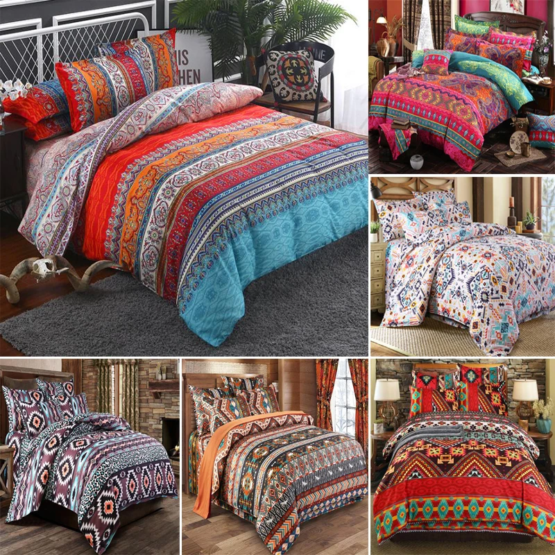 Bohemian Style Duvet Cover Set Duvet Cover With Pillowcases Without Filler Without Sheet Reactive Printed
Bohemian Style Duvet Cover Set Duvet Cover With Pillowcases Without Filler Without Sheet Reactive Printed