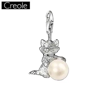 Charm Pendant Pearl & Kitten,2018 Fashion Jewelry Trendy Cute Real Authentic 925 Sterling Silver Gift For Women Fit Bracelet
Charm Pendant Pearl & Kitten,2018 Fashion Jewelry Trendy Cute Real Authentic 925 Sterling Silver Gift For Women Fit Bracelet