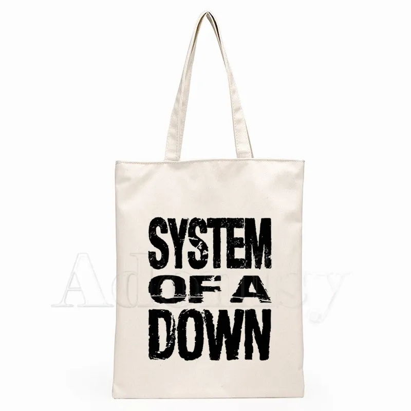 System of A Down SOAD Rock Metal Music Band Unisex Handbags Custom Canvas Tote Bag Print Daily Use Travel Casual Shopping Bag 
System of A Down SOAD Rock Metal Music Band Unisex Handbags Custom Canvas Tote Bag Print Daily Use Travel Casual Shopping Bag