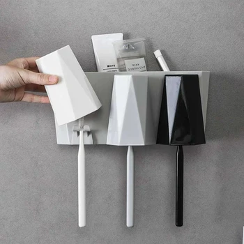 Wall Mount Dust-proof Toothbrush Holder Storage Rack Toothbrush Toothpaste Cup Storage Bathroom Accessories
Wall Mount Dust-proof Toothbrush Holder Storage Rack Toothbrush Toothpaste Cup Storage Bathroom Accessories