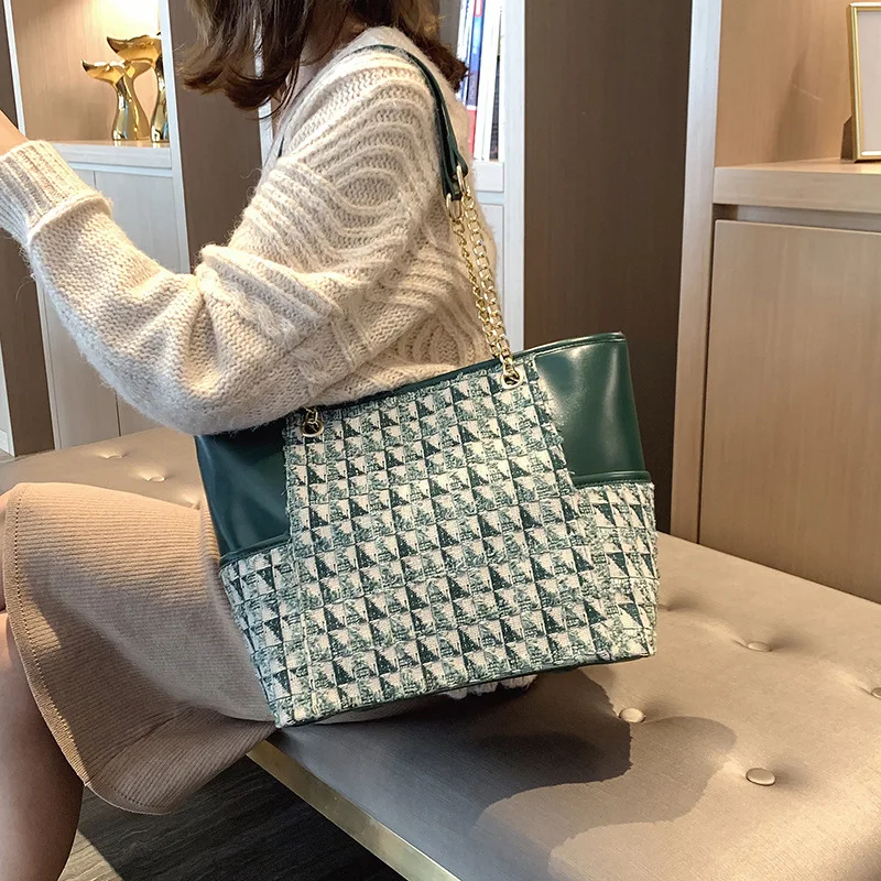 Plaid Pattern Leather Handbag for Women 2020 Designer Brand Luxury Large Capacity Chain Ladies Shoulder Bag Crossbody Women Bag
Plaid Pattern Leather Handbag for Women 2020 Designer Brand Luxury Large Capacity Chain Ladies Shoulder Bag Crossbody Women Bag