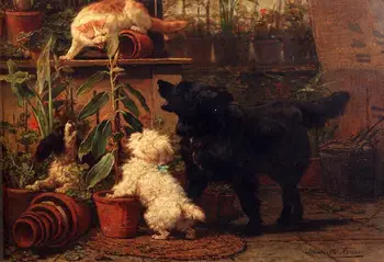 10 Hand Painted Art Paintings by College Teachers - Greenhouse animal cat dog Henriette Ronner Knip - Oil Painting on Canvas
10 Hand Painted Art Paintings by College Teachers - Greenhouse animal cat dog Henriette Ronner Knip - Oil Painting on Canvas