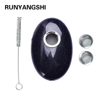 Drop Shipping wholesale Natural blue sandstone Crystal Smoking Pipe + strainer quartz stone healing Raw Stone Handlebars
Drop Shipping wholesale Natural blue sandstone Crystal Smoking Pipe + strainer quartz stone healing Raw Stone Handlebars