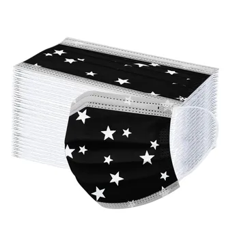 50pcs Star Printed Mask Disposable Protection Facemask 3ply Non-woven Masks Breathable Elastic Ear Loop Mascarillad Маска
50pcs Star Printed Mask Disposable Protection Facemask 3ply Non-woven Masks Breathable Elastic Ear Loop Mascarillad Маска