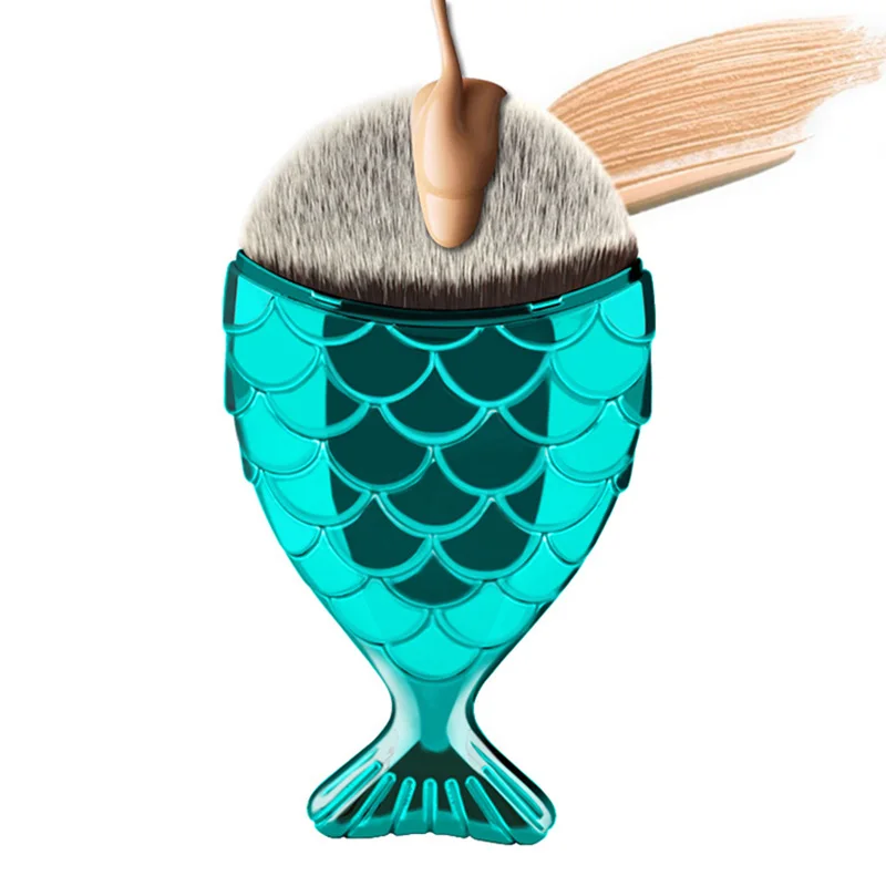 Makeup Brushes Popular Mermaid Shape Foundation Blush Concealer Brush Professional Multifunction Make-up Brush Beauty Tools
Makeup Brushes Popular Mermaid Shape Foundation Blush Concealer Brush Professional Multifunction Make-up Brush Beauty Tools