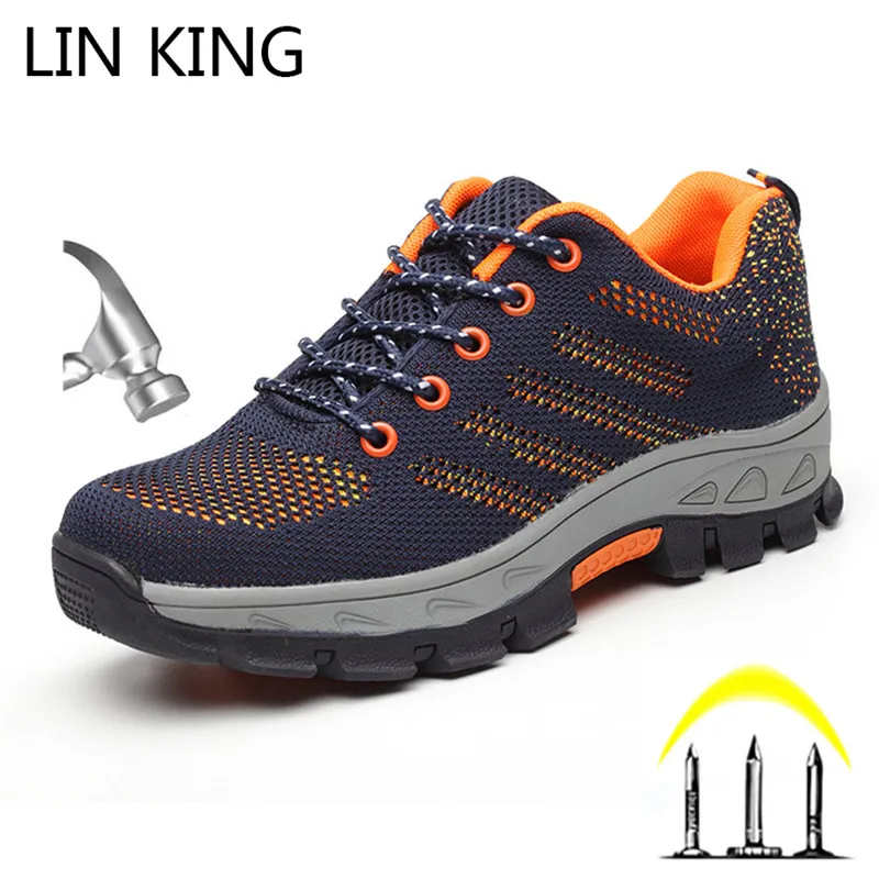 LIN KING Industrial Work Boots Shoes With Steel Toe Cap Anti Collision Soft Sole Outside Working Shoes Security Sneakers For Man
LIN KING Industrial Work Boots Shoes With Steel Toe Cap Anti Collision Soft Sole Outside Working Shoes Security Sneakers For Man