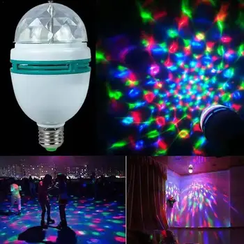 LED Color Magic Ball Light Bulb Color Light Rotating Light Home Bar Light Crystal Ballroom Light Stage Bulb Light U3R4
LED Color Magic Ball Light Bulb Color Light Rotating Light Home Bar Light Crystal Ballroom Light Stage Bulb Light U3R4