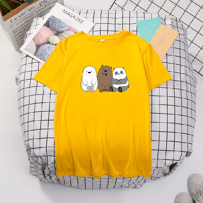 2020 summer tshirt for women loose plus size top tees Women men bottoming shirt short sleeve three bear T-shirt couples shirts
2020 summer tshirt for women loose plus size top tees Women men bottoming shirt short sleeve three bear T-shirt couples shirts
