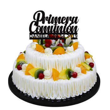 Personalized First Holy Communion Cake Topper Free Custom Spanish Name Date Cake Topper Acrylic Cake Topper For Primera Comunion
Personalized First Holy Communion Cake Topper Free Custom Spanish Name Date Cake Topper Acrylic Cake Topper For Primera Comunion