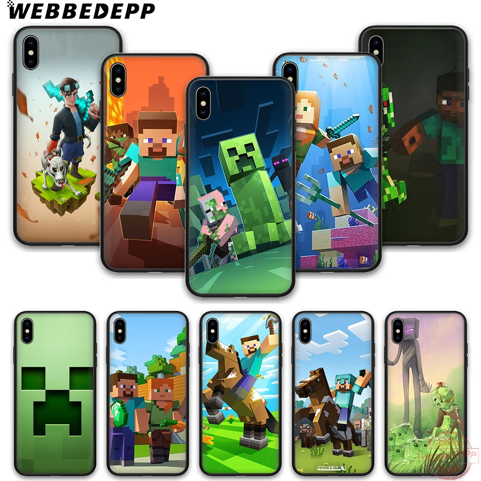 WEBBEDEPP Creeper Minecraft soft silicone phone case for iPhone 5 6 7 8 Plus X XS XR XS Max.11 11peo 11proMax
WEBBEDEPP Creeper Minecraft soft silicone phone case for iPhone 5 6 7 8 Plus X XS XR XS Max.11 11peo 11proMax