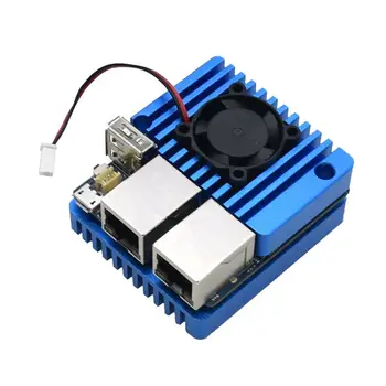 Mini Router Dual Ethernet Ports 32G Flash Memory Built-in System Power Supply Module Board with Case for NanoPi R2S
Mini Router Dual Ethernet Ports 32G Flash Memory Built-in System Power Supply Module Board with Case for NanoPi R2S