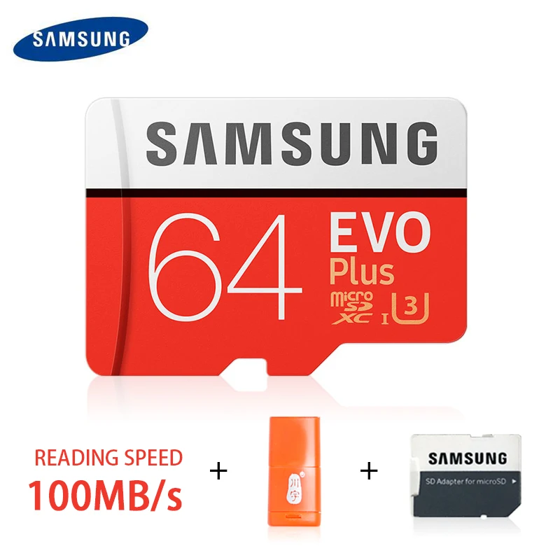 

SAMSUNG Memory Card MicroSD 32GB 64GB 128GB 256GB 512GB U3 SDHC SDXC Grade EVO+ Class 10 C10 UHS TF SD Cards Trans Flash Microsd
