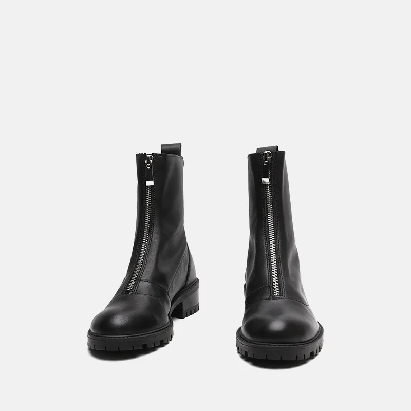 2019 New Style Spring And Autumn Za Series RA Europe And America Women's Boots Front Zipper Thick Bottomed Chunky-Heel round-Toe
2019 New Style Spring And Autumn Za Series RA Europe And America Women's Boots Front Zipper Thick Bottomed Chunky-Heel round-Toe