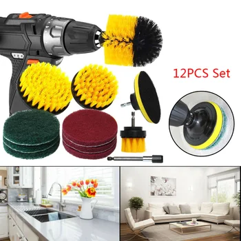 12Pcs/Set Tile Grout Power Scrubber Cleaning Drill Brush Tub Cleaner Combo Scrub Original Cone Brush Yellow Medium Brush
12Pcs/Set Tile Grout Power Scrubber Cleaning Drill Brush Tub Cleaner Combo Scrub Original Cone Brush Yellow Medium Brush