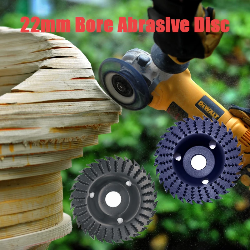 Blade Style Wood Angle Grinding Wheel Abrasive Disc Grinder Carbide Coating 22mm Bore Shaping Sanding Carving Rotary Tools | Инструменты