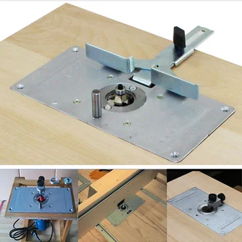 Router Table Insert Plate Woodworking Benches Aluminium Wood Router Trimmer Models Engraving Machine with 4 Ring Tools
Router Table Insert Plate Woodworking Benches Aluminium Wood Router Trimmer Models Engraving Machine with 4 Ring Tools