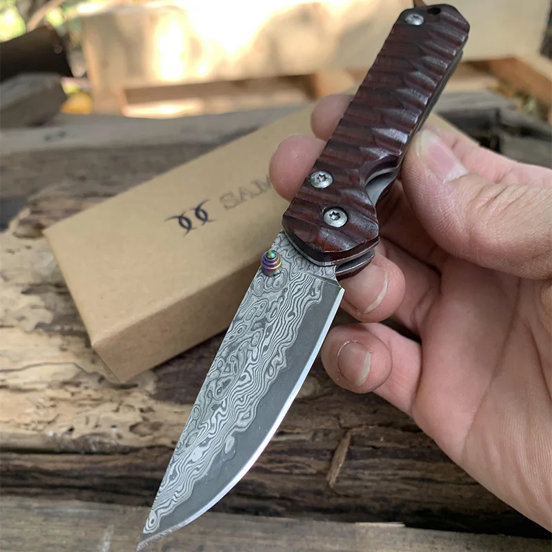 SAMSEND VG10 Damascus steel natural red sandalwood Handle multi-function Outdoor fishing hiking tools to send leathercase 
SAMSEND VG10 Damascus steel natural red sandalwood Handle multi-function Outdoor fishing hiking tools to send leathercase