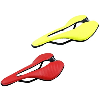 2 Pcs Bike Seat MTB Road Bike Saddles Hollow Comfortable Bicycle Cushion Seat Yellow & Red
2 Pcs Bike Seat MTB Road Bike Saddles Hollow Comfortable Bicycle Cushion Seat Yellow & Red