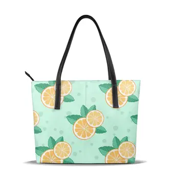 Women Shoulder Bag Orange Slice Mint Fashion Women Handbags PU Leather Large Capacity Tote Bag Casual Tote women Messenger bag
Women Shoulder Bag Orange Slice Mint Fashion Women Handbags PU Leather Large Capacity Tote Bag Casual Tote women Messenger bag