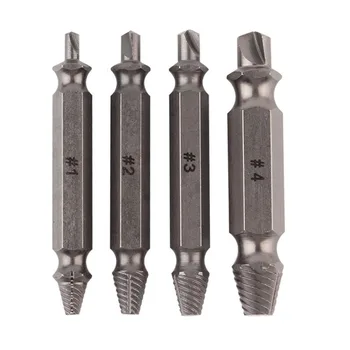 4pc Screw Extractor Drill Guide Set Removal Broken Screw Bolts Fastner Easy Out Wood Bolt Stud Remover Outdoor Tool
4pc Screw Extractor Drill Guide Set Removal Broken Screw Bolts Fastner Easy Out Wood Bolt Stud Remover Outdoor Tool