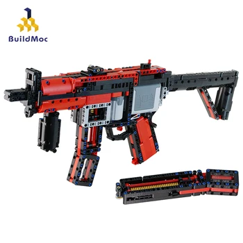 BuildMoc Pistol Motor Power 29369 MP5 Submachine gun military Model ww2 Building Blocks For Technic city police swat Toys Boys
BuildMoc Pistol Motor Power 29369 MP5 Submachine gun military Model ww2 Building Blocks For Technic city police swat Toys Boys