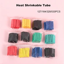 Heat Shrinkable Tube Sleeve Thermal Casing Shrinking Tubing Wrapping Assorted Wire Cable Insulation Sleeving 127/164/328/530Pcs
Heat Shrinkable Tube Sleeve Thermal Casing Shrinking Tubing Wrapping Assorted Wire Cable Insulation Sleeving 127/164/328/530Pcs