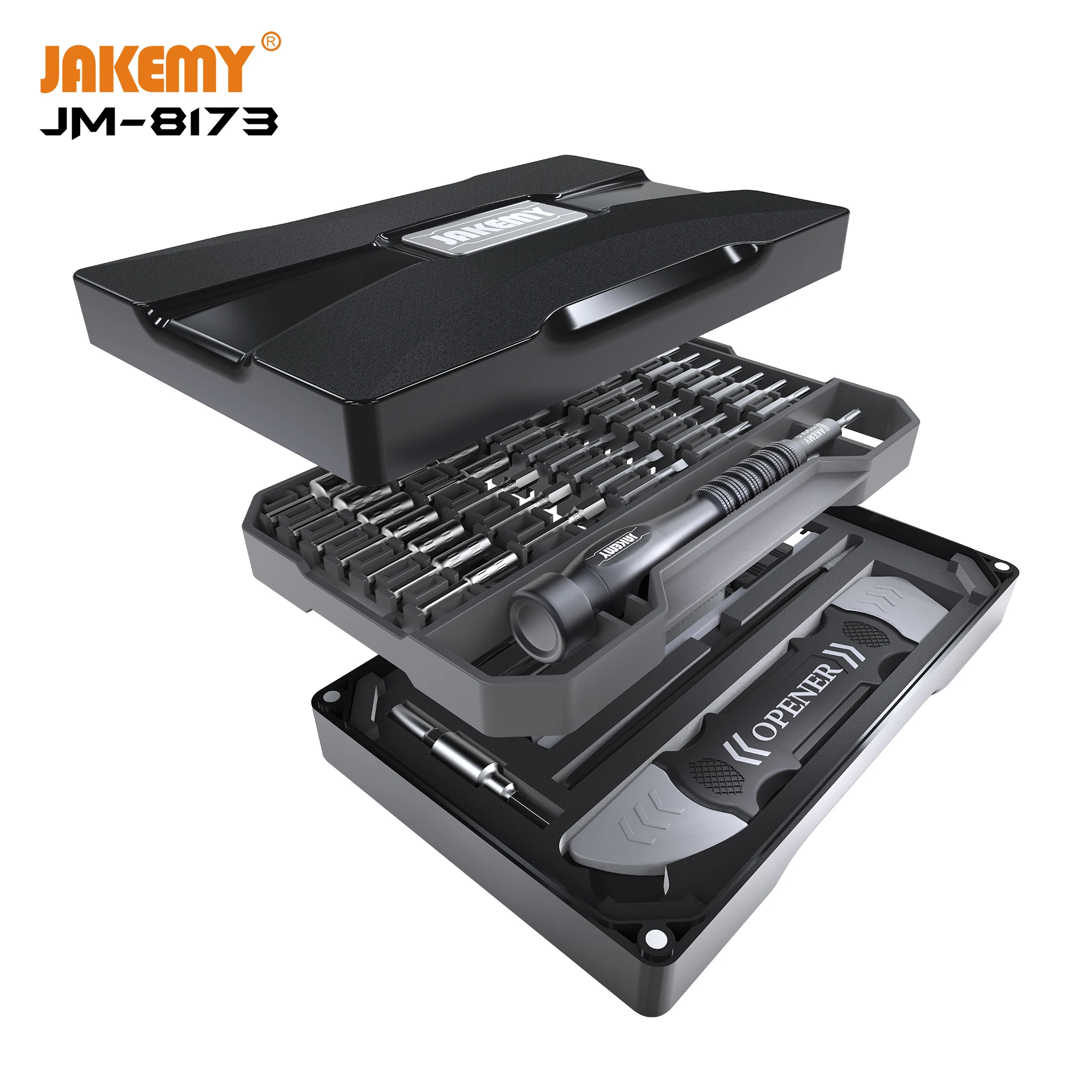 JM-8173 69 in 1 Professional Screwdriver Repair Tool box Set with Multi-layer Design for Home Improvement DIY Repair
JM-8173 69 in 1 Professional Screwdriver Repair Tool box Set with Multi-layer Design for Home Improvement DIY Repair