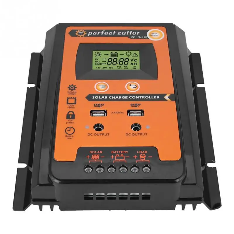 Charge controller 12V 24V 30A 50A 70A Solar Charge Controller Solar Panel Battery Regulator Dual USB LCD Display G6KA
Charge controller 12V 24V 30A 50A 70A Solar Charge Controller Solar Panel Battery Regulator Dual USB LCD Display G6KA