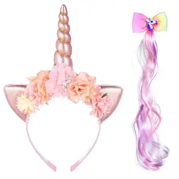 Niceauty 1 Set Unicorn Head Loop with Hairpiece Hairclip with Wig Hair Accessories Headband for Adults Cosplay Animal Party
Niceauty 1 Set Unicorn Head Loop with Hairpiece Hairclip with Wig Hair Accessories Headband for Adults Cosplay Animal Party