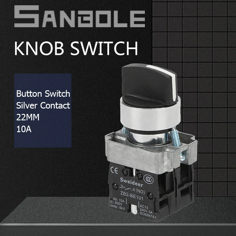 Rotary Knob Switch 2/3 Positions XB2 Silver Contact Rotating Switches Screws Terminals Combined Electrical Selector
Rotary Knob Switch 2/3 Positions XB2 Silver Contact Rotating Switches Screws Terminals Combined Electrical Selector