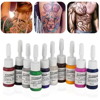 10pcs/set Tattoo Ink Pigment Set Body Art Tattoo Kits Professional Beauty Paints Makeup Tattoo Supplies Semi-permanent Eyebrow
10pcs/set Tattoo Ink Pigment Set Body Art Tattoo Kits Professional Beauty Paints Makeup Tattoo Supplies Semi-permanent Eyebrow