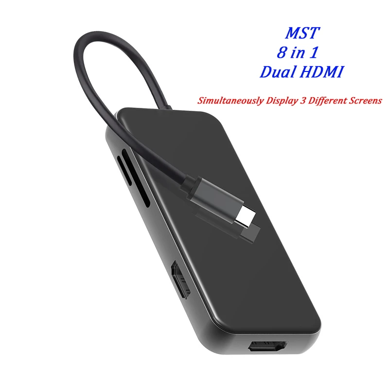 type-C 8 in 1 to pd usb3.0*3 hdmi PD fast charging dual HDMI for PS4 mobile hard disk notebook split screen adapter
type-C 8 in 1 to pd usb3.0*3 hdmi PD fast charging dual HDMI for PS4 mobile hard disk notebook split screen adapter