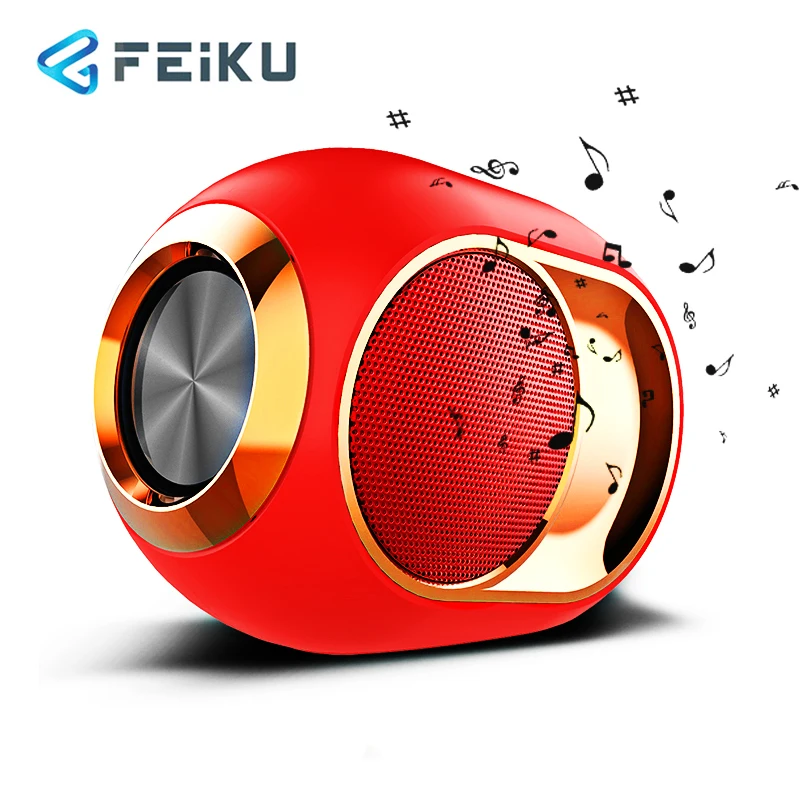 

FEIKU X6 Mini Wireless Bluetooth Speaker TWS Portable Box Outdoor Speaker Bluetooth 5.0 Subwoofer Support U Disk FM Radio AUX TF