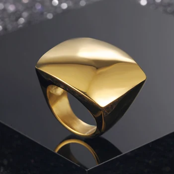 2019 New Fashion Gold Large Rings for Women Party Jewelry Big Square Cocktail Ring 316L Titanium Stainless Steel Anillos Mujer
2019 New Fashion Gold Large Rings for Women Party Jewelry Big Square Cocktail Ring 316L Titanium Stainless Steel Anillos Mujer