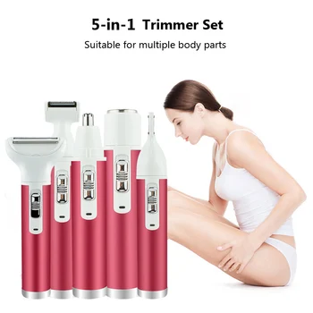 Multifunction Electric Epilator 5 in 1 Women Face Underarm Bikini Hair Removal Device Remover Mini Female Shaver Eyebrow Trimmer
Multifunction Electric Epilator 5 in 1 Women Face Underarm Bikini Hair Removal Device Remover Mini Female Shaver Eyebrow Trimmer