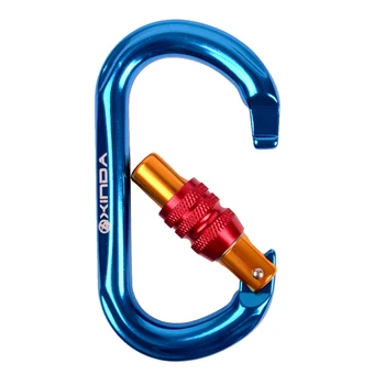 CE Certification 25KN Aluminum Carabiner Oval Shape Buckle Keychain Clip Spring Snap Key Chain Clip Hook Screw Gate Buckle
CE Certification 25KN Aluminum Carabiner Oval Shape Buckle Keychain Clip Spring Snap Key Chain Clip Hook Screw Gate Buckle