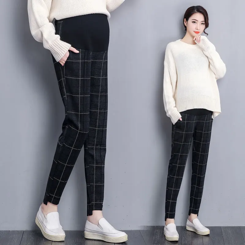 195# Autumn Winter Korean Fashion Maternity Pants Adjustable Belly Plaid Cotton Pants for Pregnant Women Pregnancy Harem Pants
195# Autumn Winter Korean Fashion Maternity Pants Adjustable Belly Plaid Cotton Pants for Pregnant Women Pregnancy Harem Pants