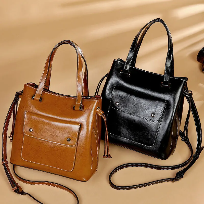 Genuine Leather Woman Package 2019 Cowhide Handbag Single Shoulder Messenger Bucket Package Woman Package
Genuine Leather Woman Package 2019 Cowhide Handbag Single Shoulder Messenger Bucket Package Woman Package