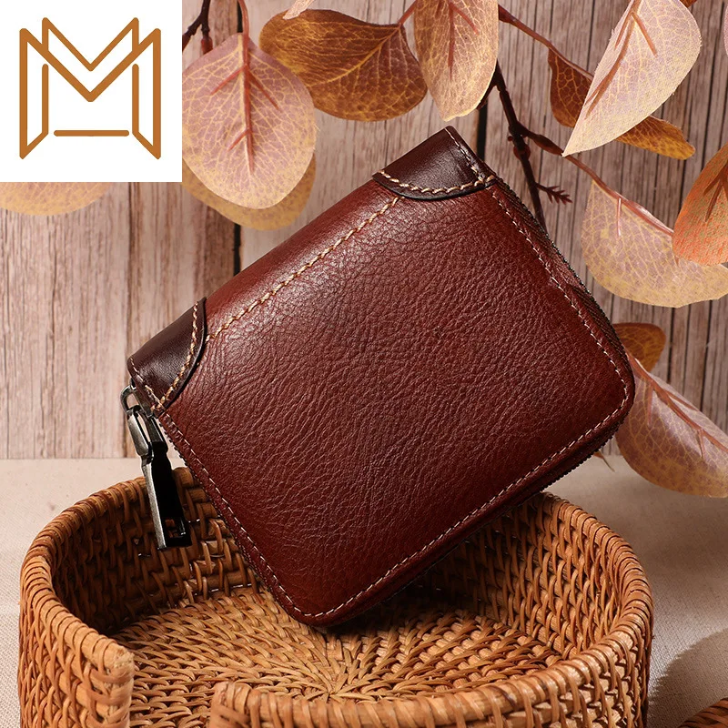 Manual Small Package Woman Short Genuine Leather Zipper Wallet 2019 Capacity Head Layer Cowhide Wallet Tide
Manual Small Package Woman Short Genuine Leather Zipper Wallet 2019 Capacity Head Layer Cowhide Wallet Tide