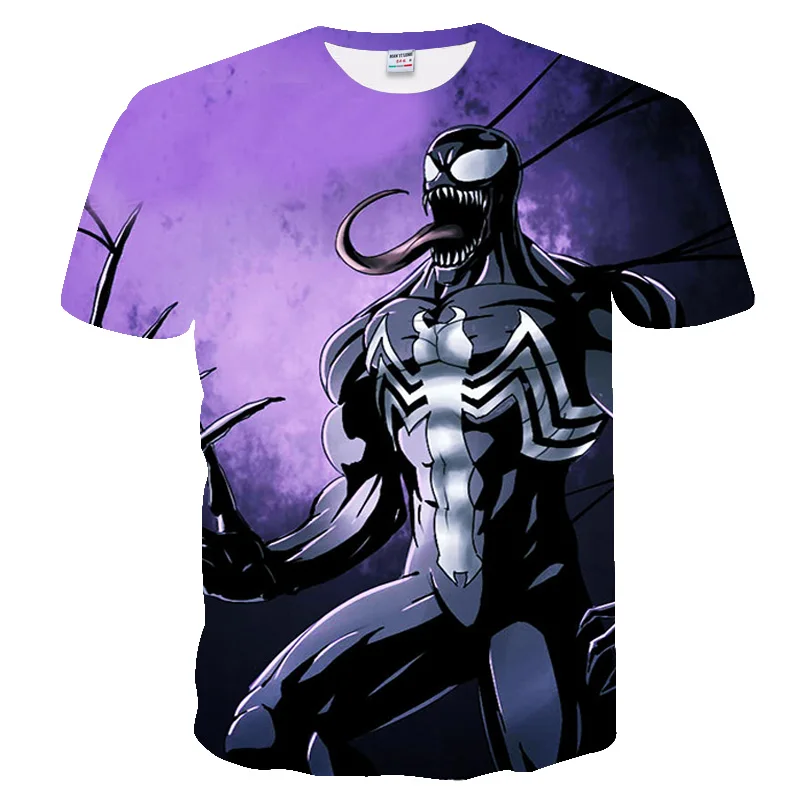 Purple Venom Marvel Pattern 3D Printed T-shirts For Couple Fashion Summer Funny Casual Hip Hop Style Shirt Crewneck Loose Tees
Purple Venom Marvel Pattern 3D Printed T-shirts For Couple Fashion Summer Funny Casual Hip Hop Style Shirt Crewneck Loose Tees