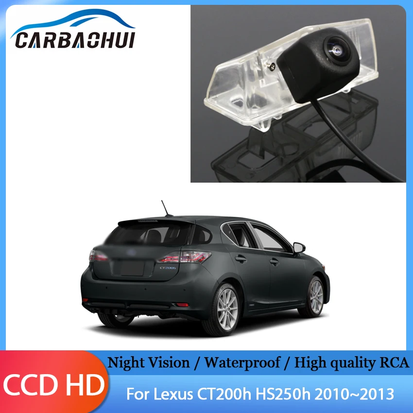 CCD HD Автомобильная камера заднего вида, автомобильная резервная парковочная камера ночного видения, водонепроницаемая для Lexus CT200h HS250h 2010 2012 2013
CCD HD Автомобильная камера заднего вида, автомобильная резервная парковочная камера ночного видения, водонепроницаемая для Lexus CT200h HS250h 2010 2012 2013