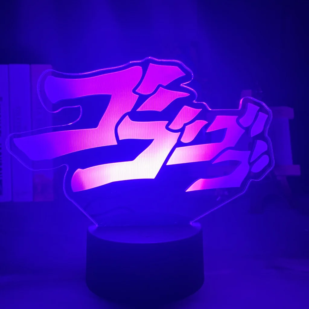 Anime JoJo's Bizarre Adventure Letter Design Led Night Light Touch Sensor Colorful Nightlight for Home Decor Table 3d Lamp Gift
Anime JoJo's Bizarre Adventure Letter Design Led Night Light Touch Sensor Colorful Nightlight for Home Decor Table 3d Lamp Gift